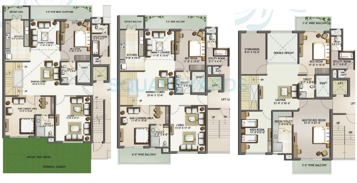 4 bhk Floor Plan