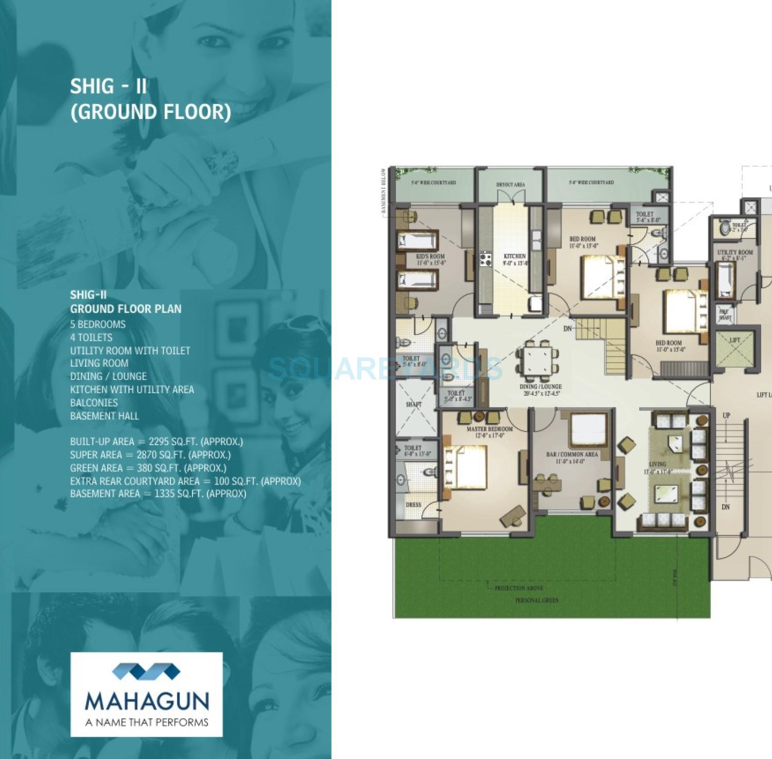 5 bhk Floor Plan