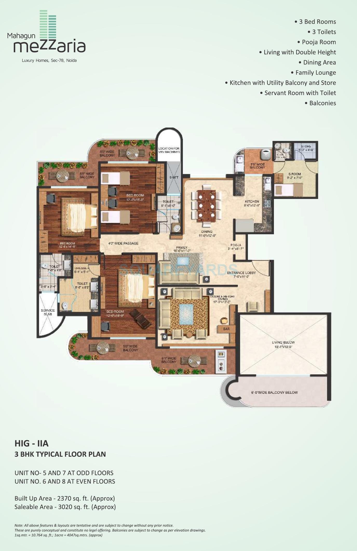 3 bhk Floor Plan