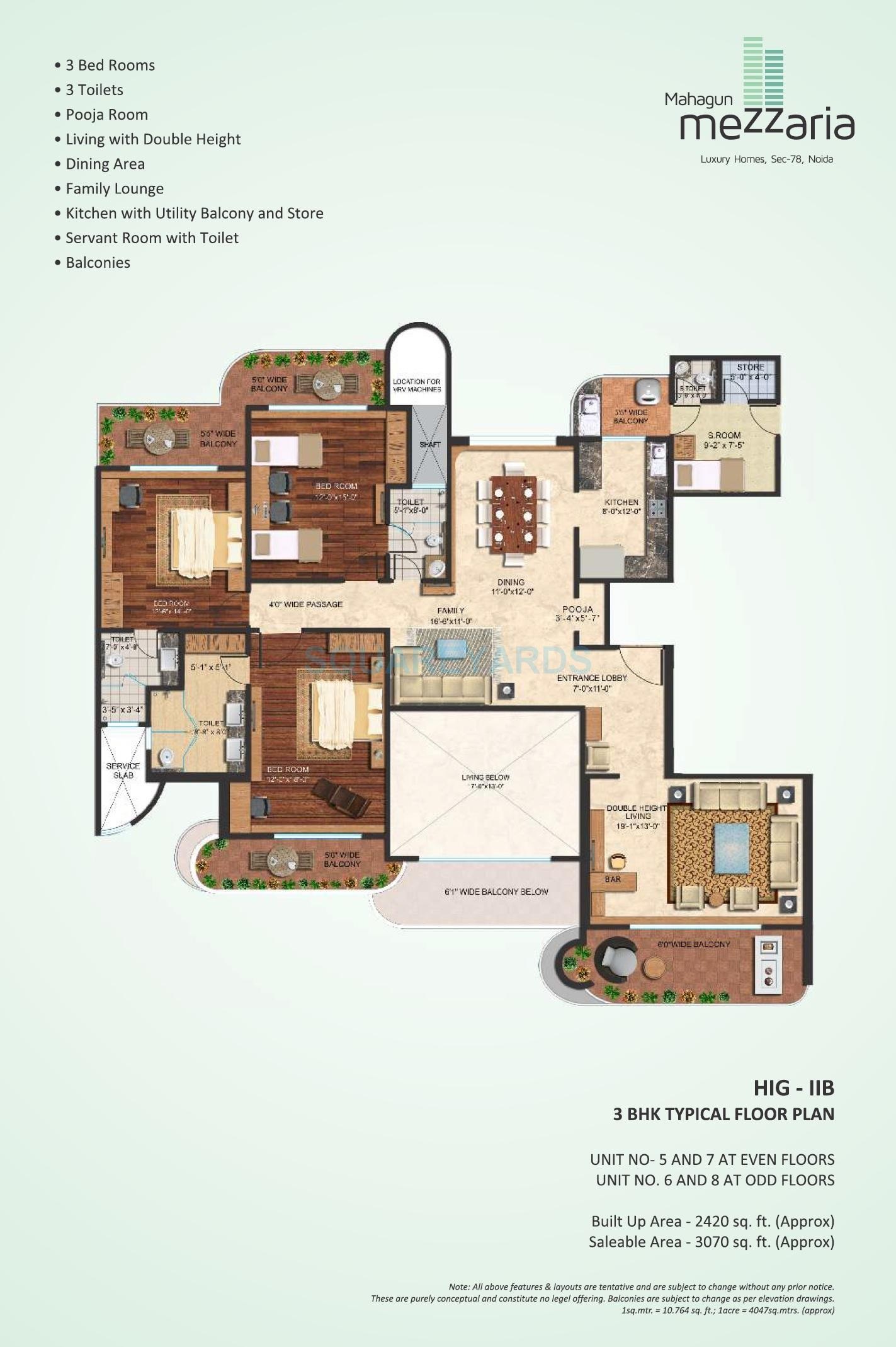 3 bhk Floor Plan