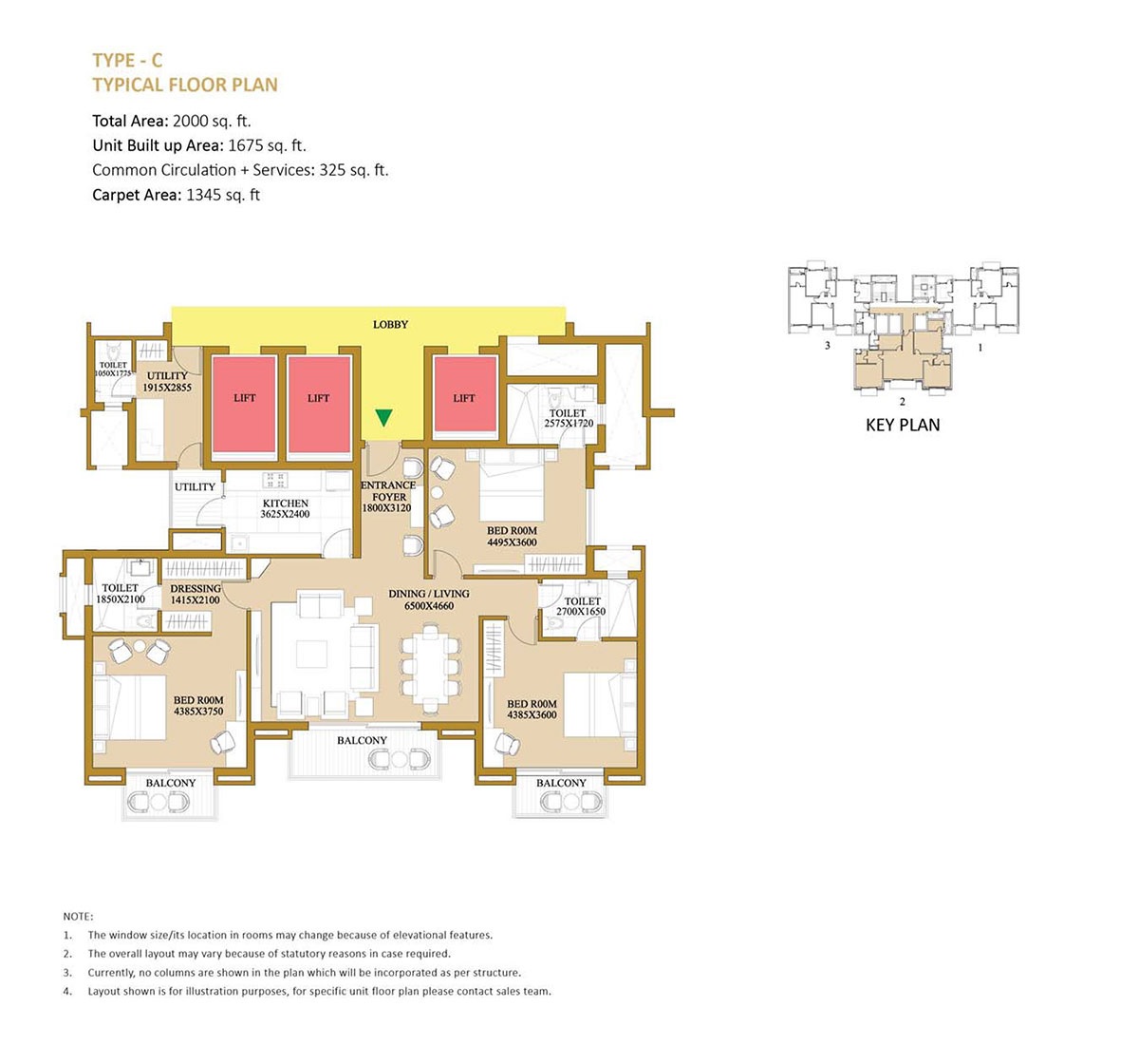 3 bhk Floor Plan