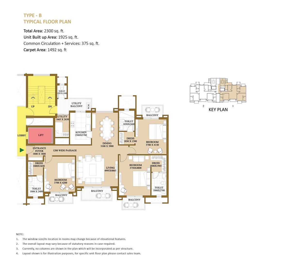 3 bhk Floor Plan