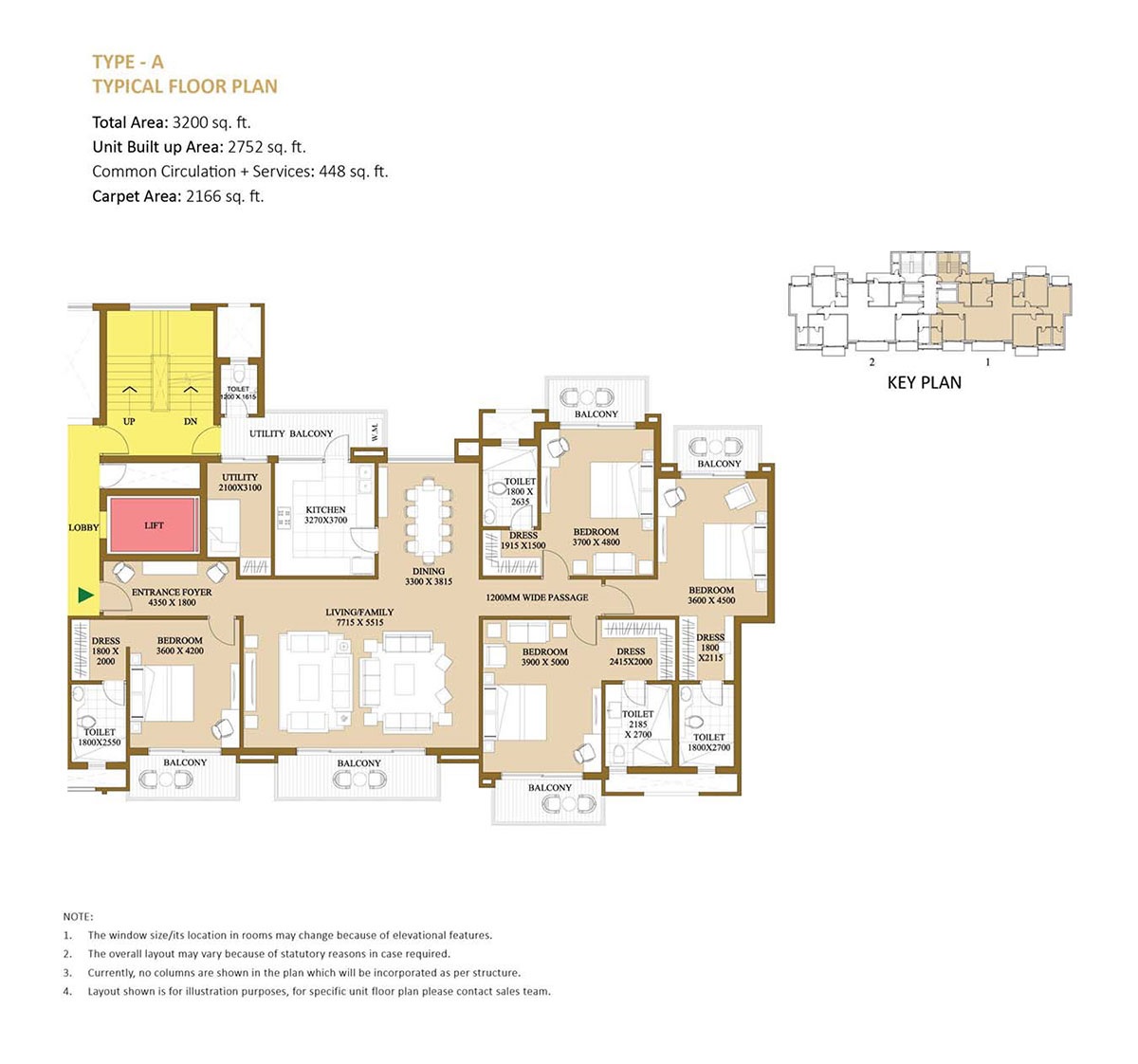 4 bhk Floor Plan