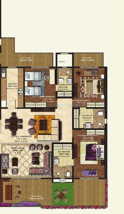 3 bhk Floor Plan