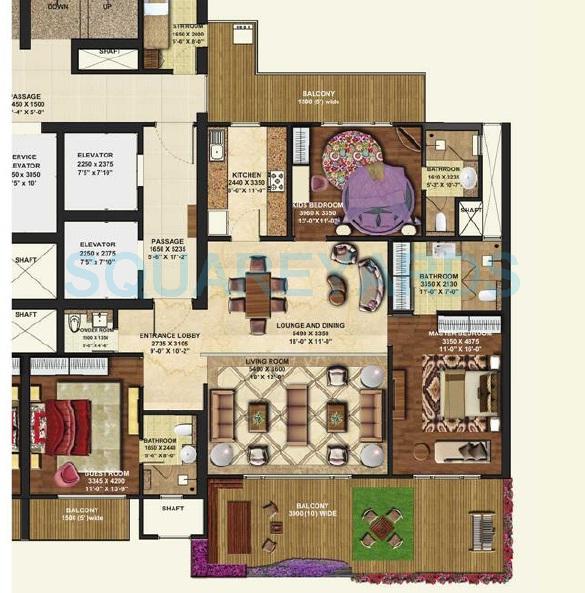 3 bhk Floor Plan