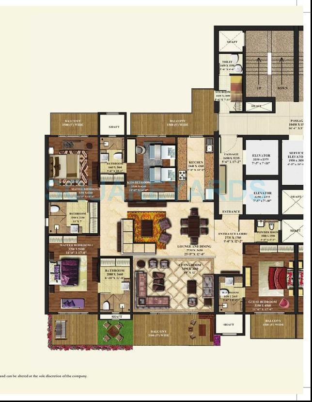 4 bhk Floor Plan