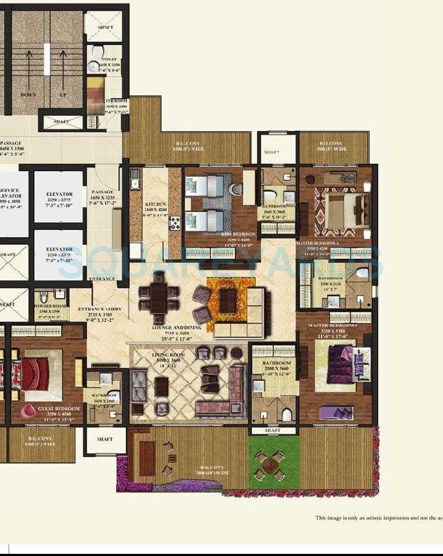 4 bhk Floor Plan
