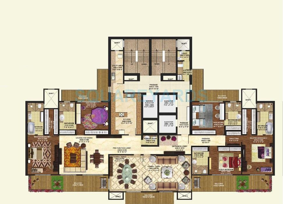 5 bhk Floor Plan