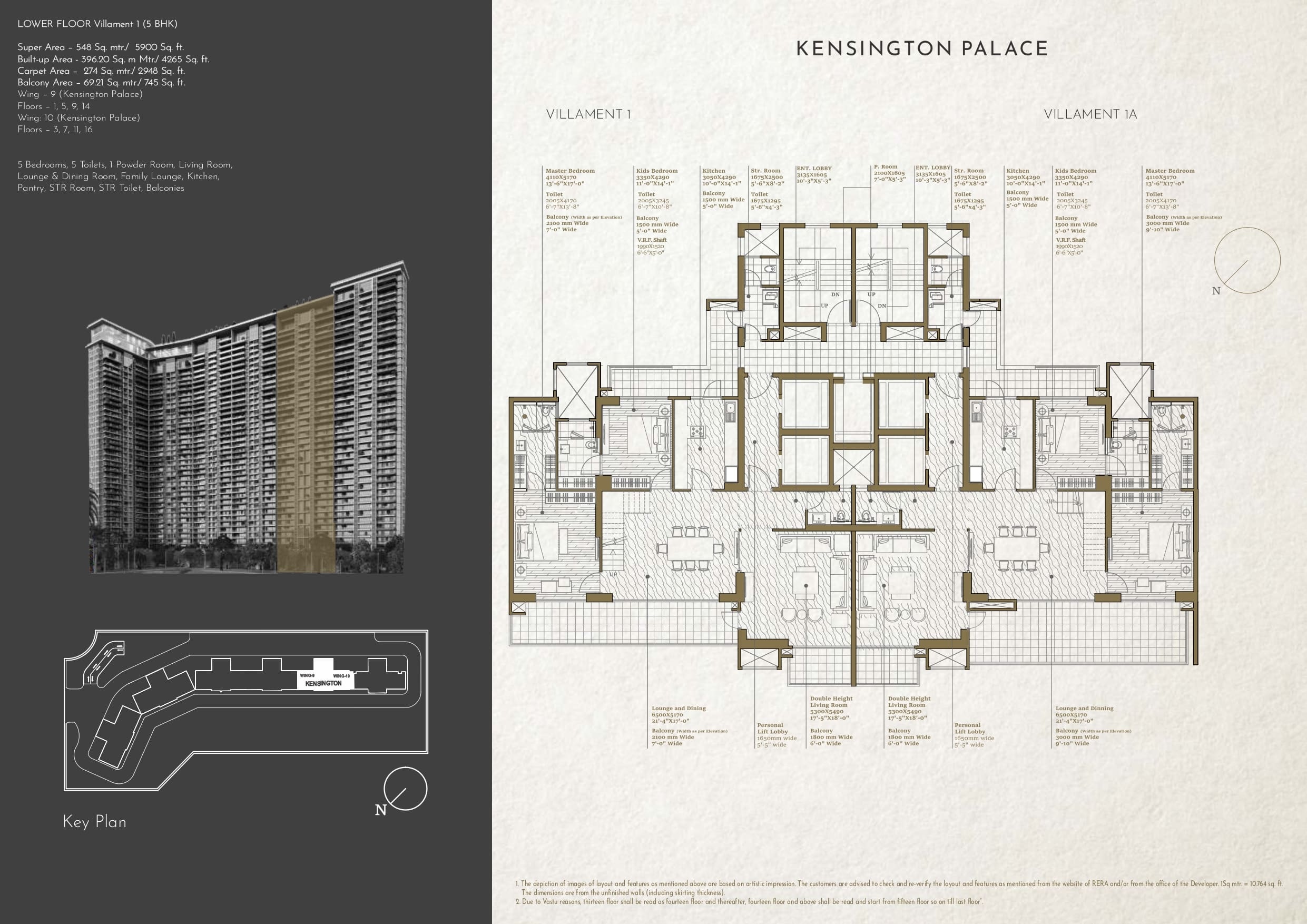 5 bhk Floor Plan