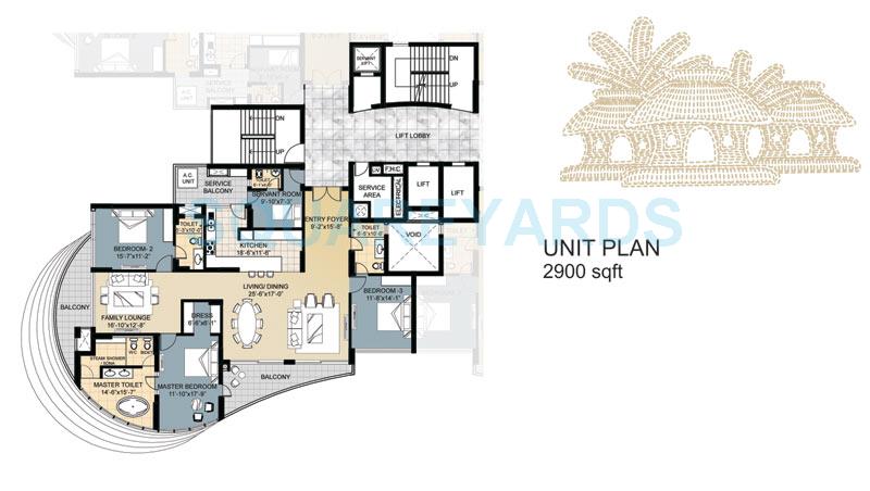 3 bhk Floor Plan