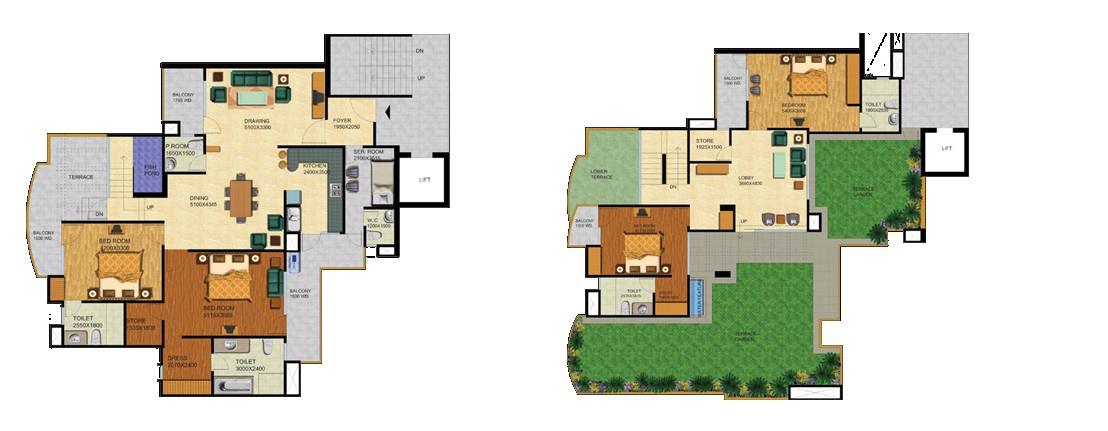 4 bhk Floor Plan