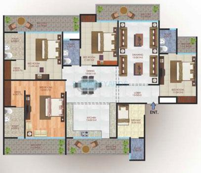 4 bhk Floor Plan