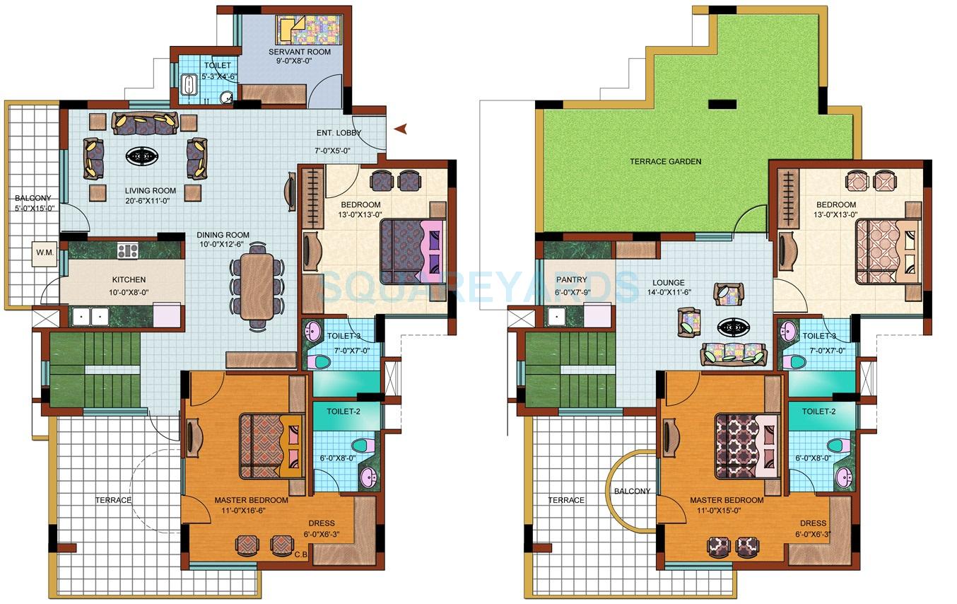 4 bhk Floor Plan