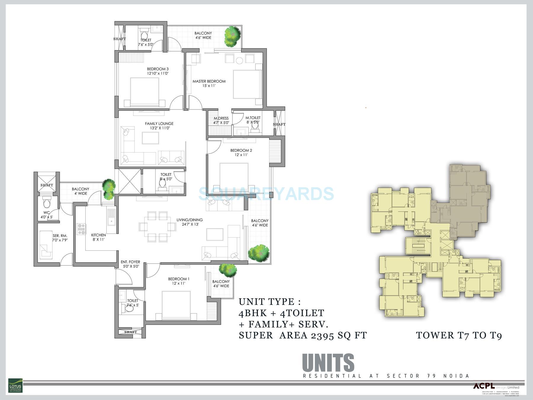 4 bhk Floor Plan