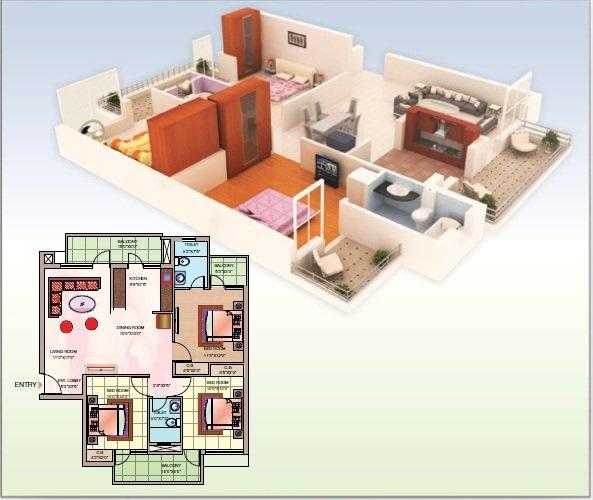 3 bhk Floor Plan