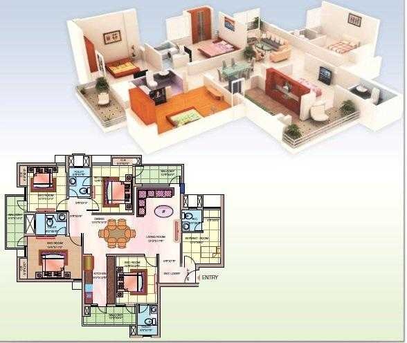 4 bhk Floor Plan