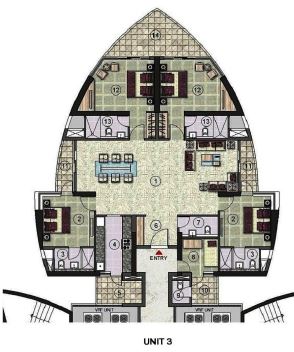 4 bhk Floor Plan