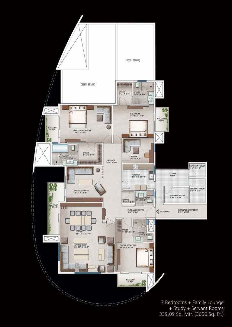 3 bhk Floor Plan