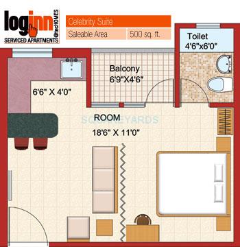1 bhk Floor Plan