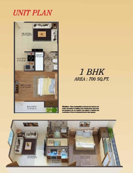 1 bhk Floor Plan