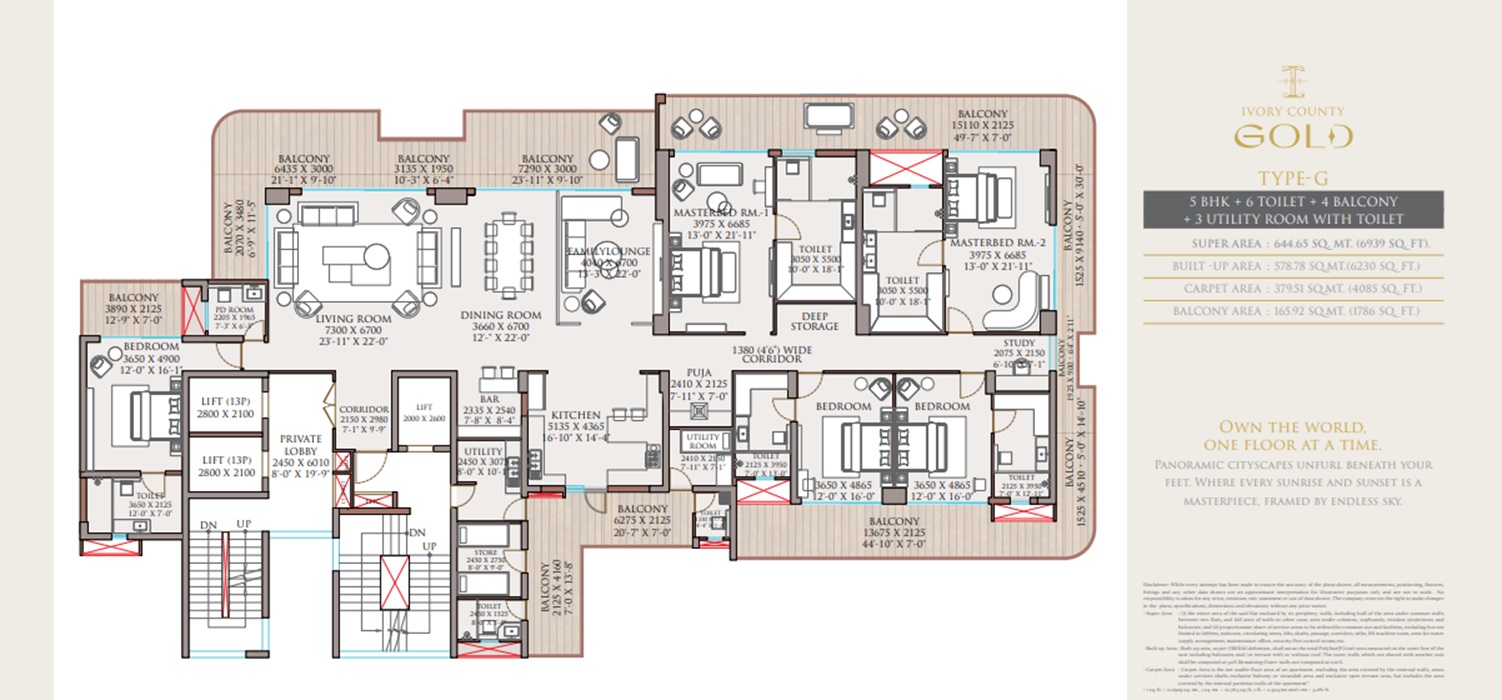 5 bhk Floor Plan