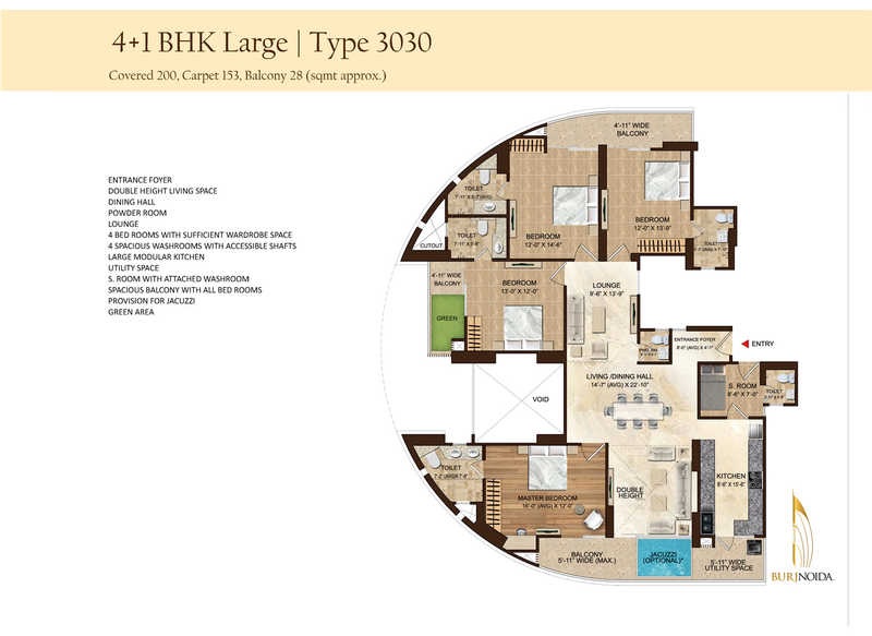 4 bhk Floor Plan