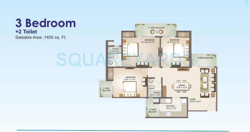 3 bhk Floor Plan