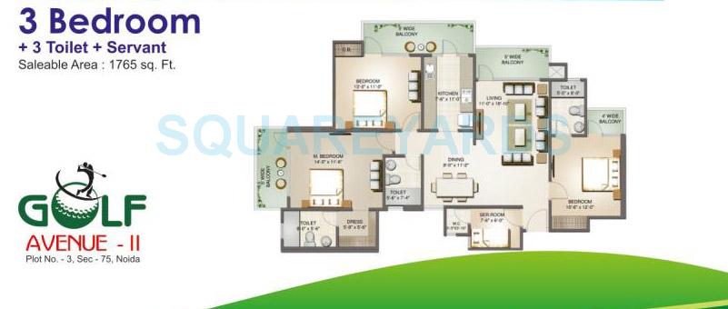 3 bhk Floor Plan