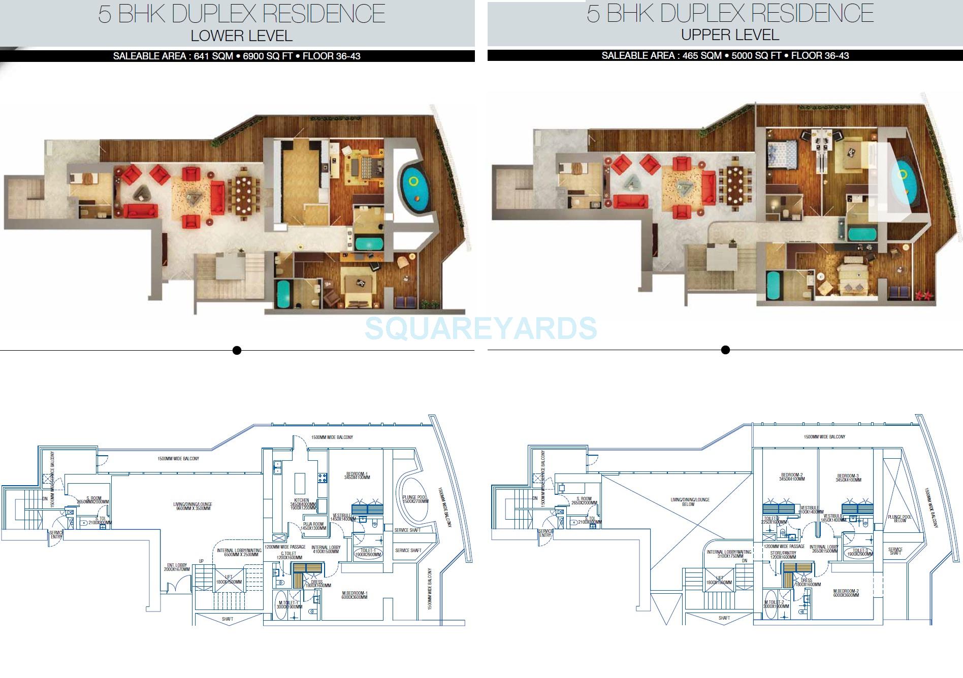 5 bhk Floor Plan
