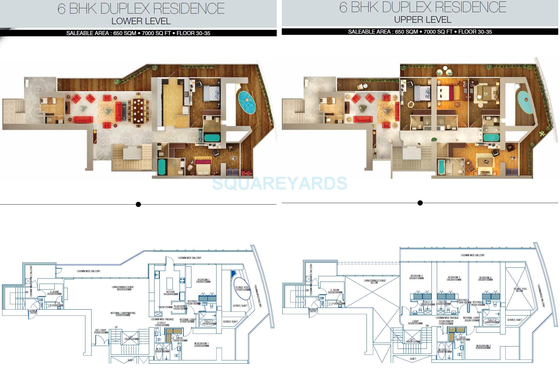 6 bhk Floor Plan