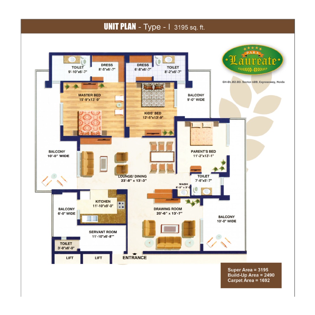 3 bhk Floor Plan