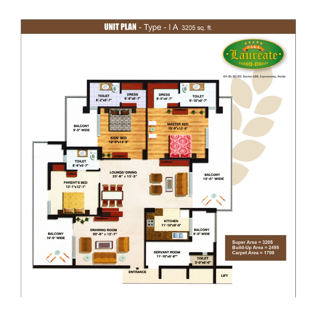 3 bhk Floor Plan