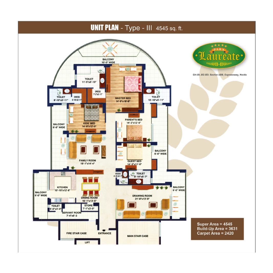 4 bhk Floor Plan