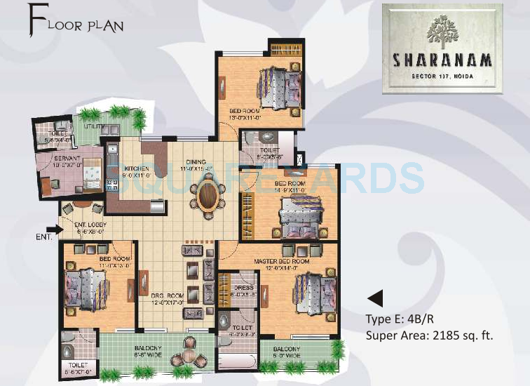 4 bhk Floor Plan