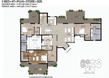 3 bhk Floor Plan