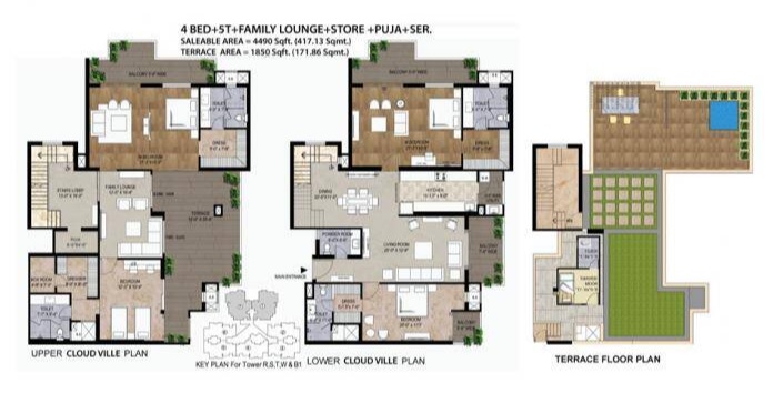 4 bhk Floor Plan