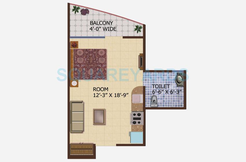 1 bhk Floor Plan