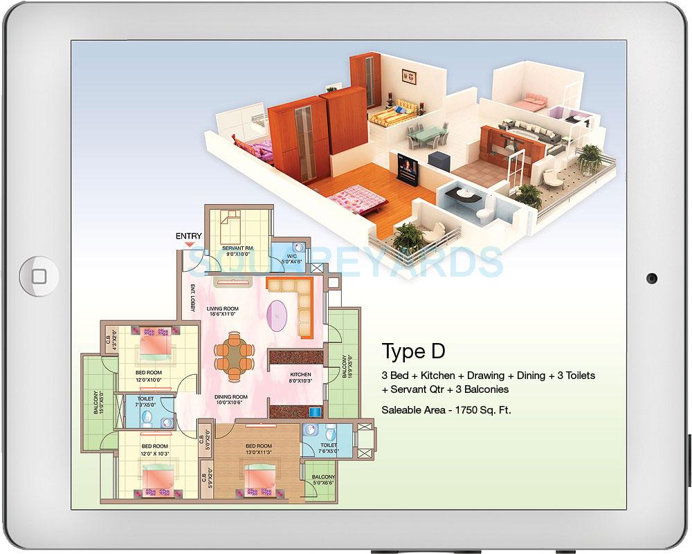 3 bhk Floor Plan