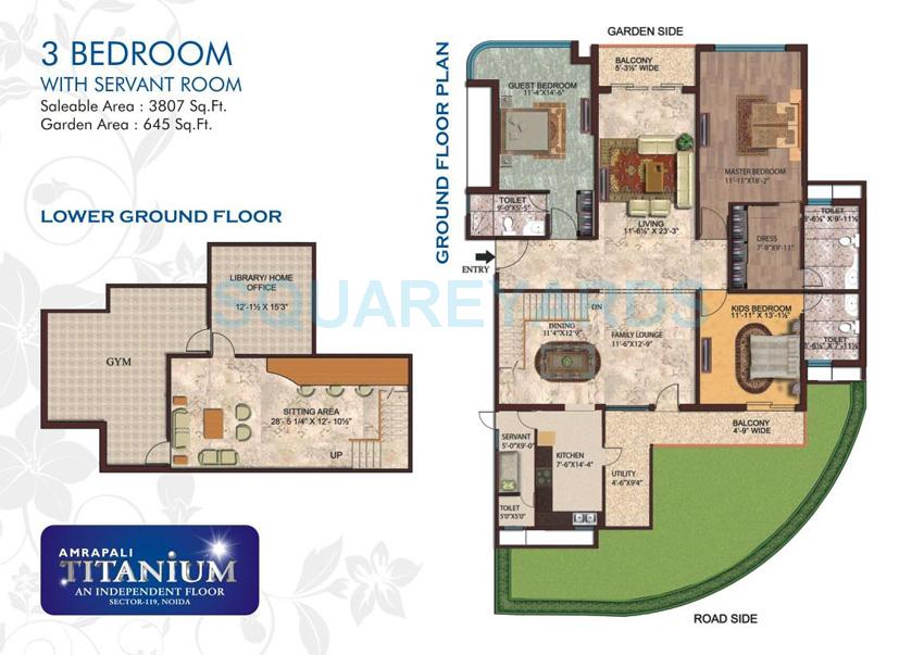 3 bhk Floor Plan