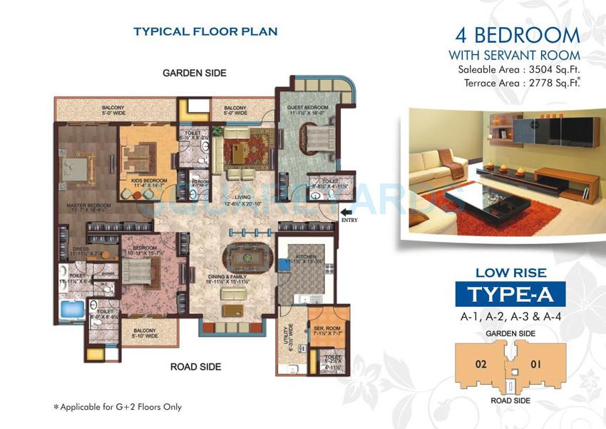 4 bhk Floor Plan