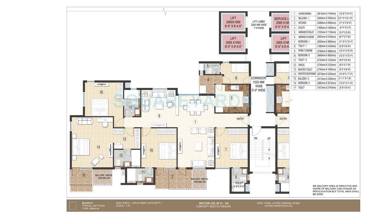 4 bhk Floor Plan