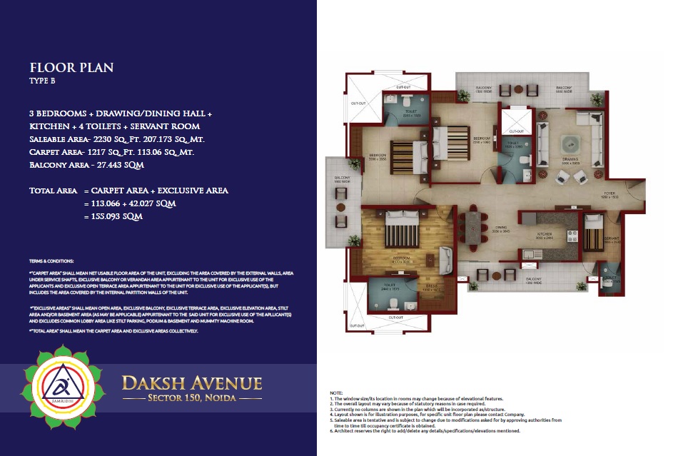 3 bhk Floor Plan