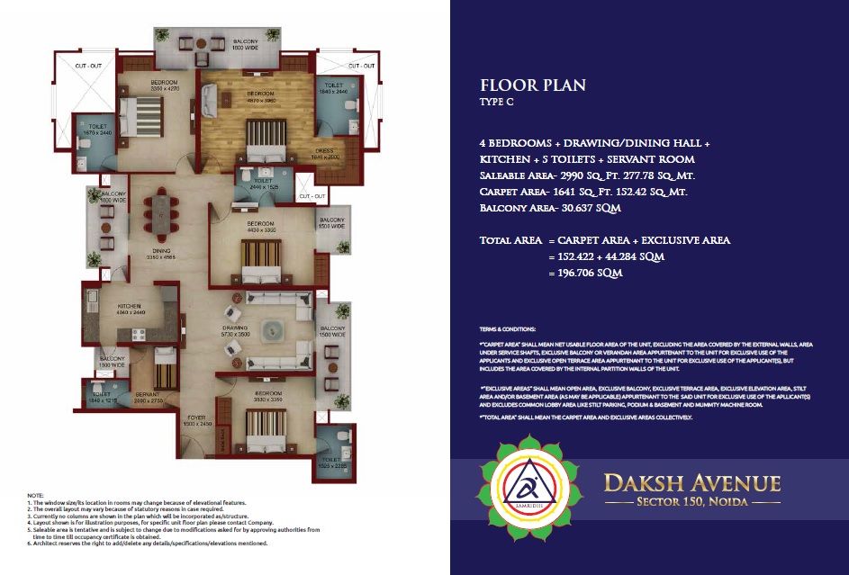 4 bhk Floor Plan