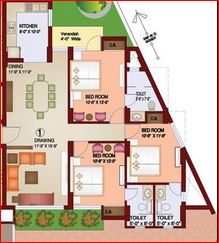 3 bhk Floor Plan