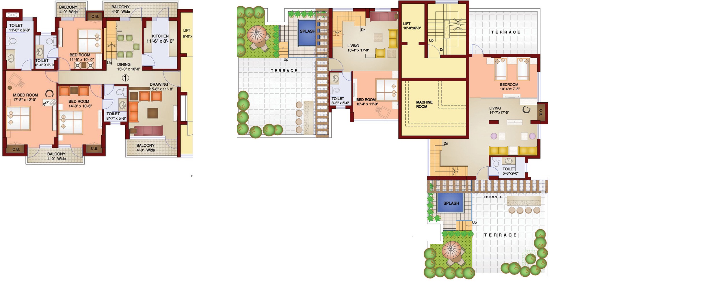 5 bhk Floor Plan