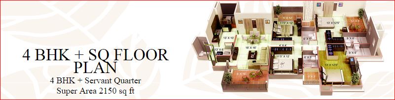 4 bhk Floor Plan