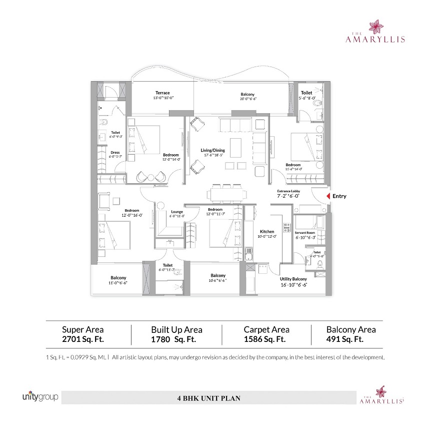 4 bhk Floor Plan