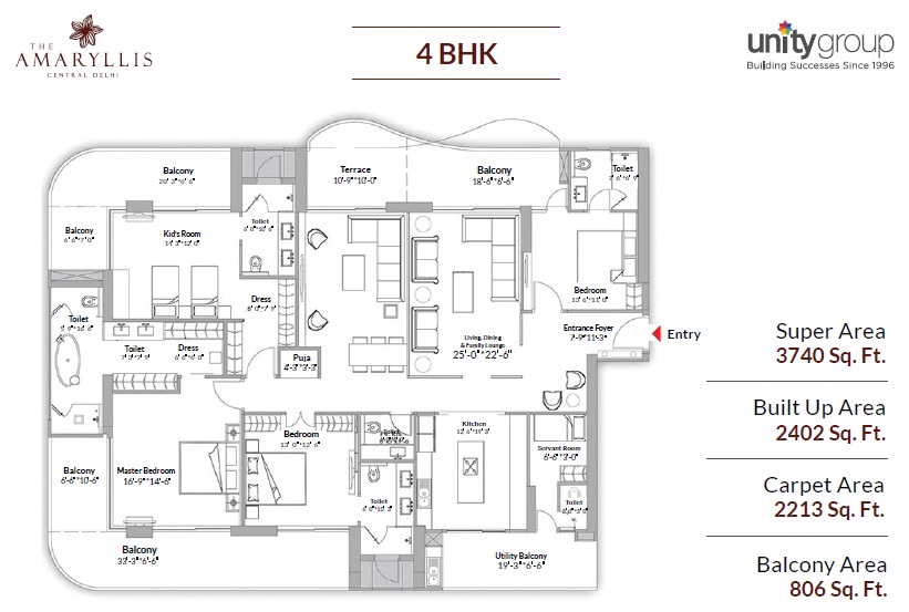4 bhk Floor Plan