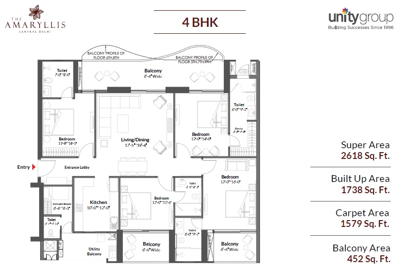 4 bhk Floor Plan