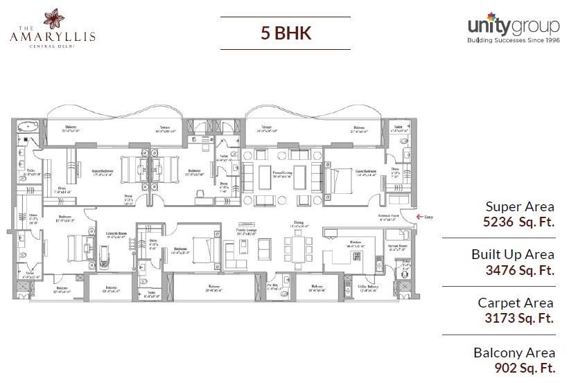 5 bhk Floor Plan